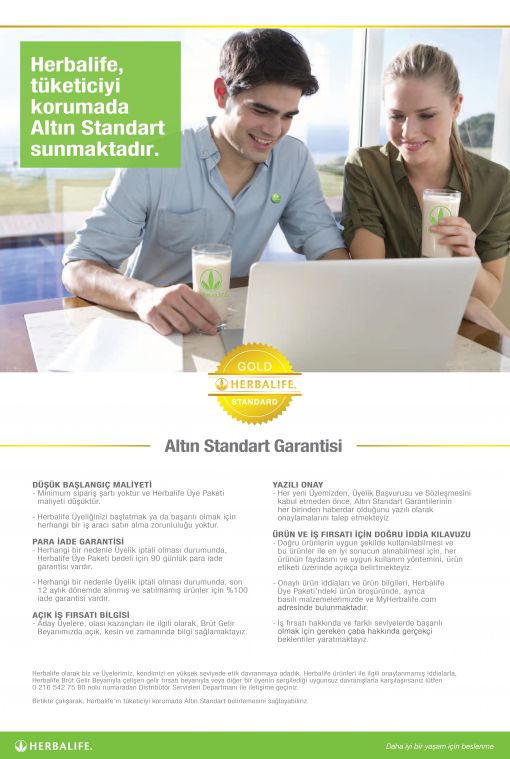 herbalife standartları garantili herbalife
