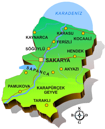 sakarya haritası