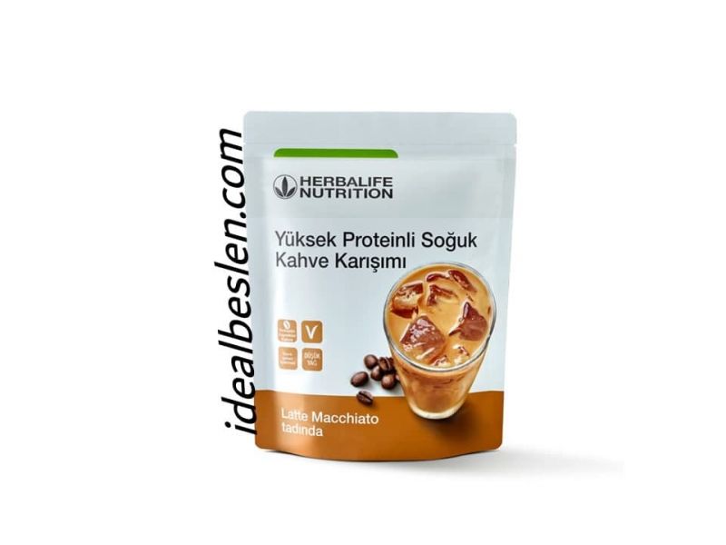 Yüksek Proteinli Soğuk Kahve Karışımı Latte Macchiato 308 gr.